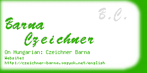 barna czeichner business card